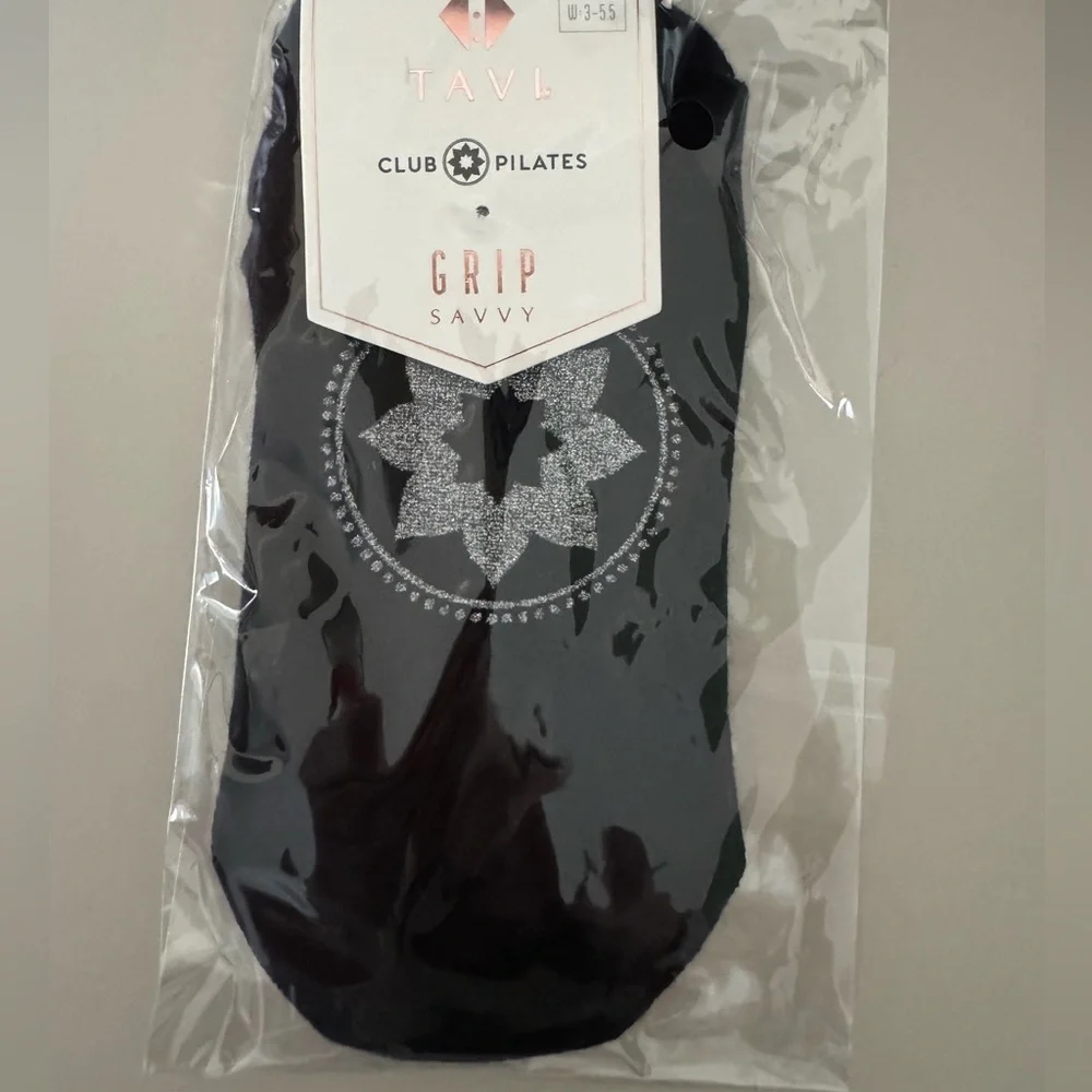 Tavi Noir & Club Pilates Colab Savvy silver mandala NWT. TWO PAIRS per order. - Picture 1 of 2